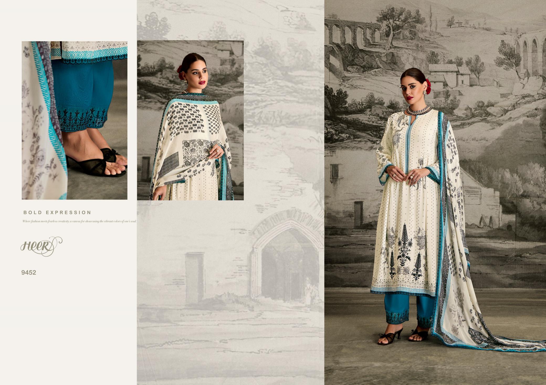 Kimora Heer Ishqa Muslin Digital Printed Salwar Suits Wholesale Catalog