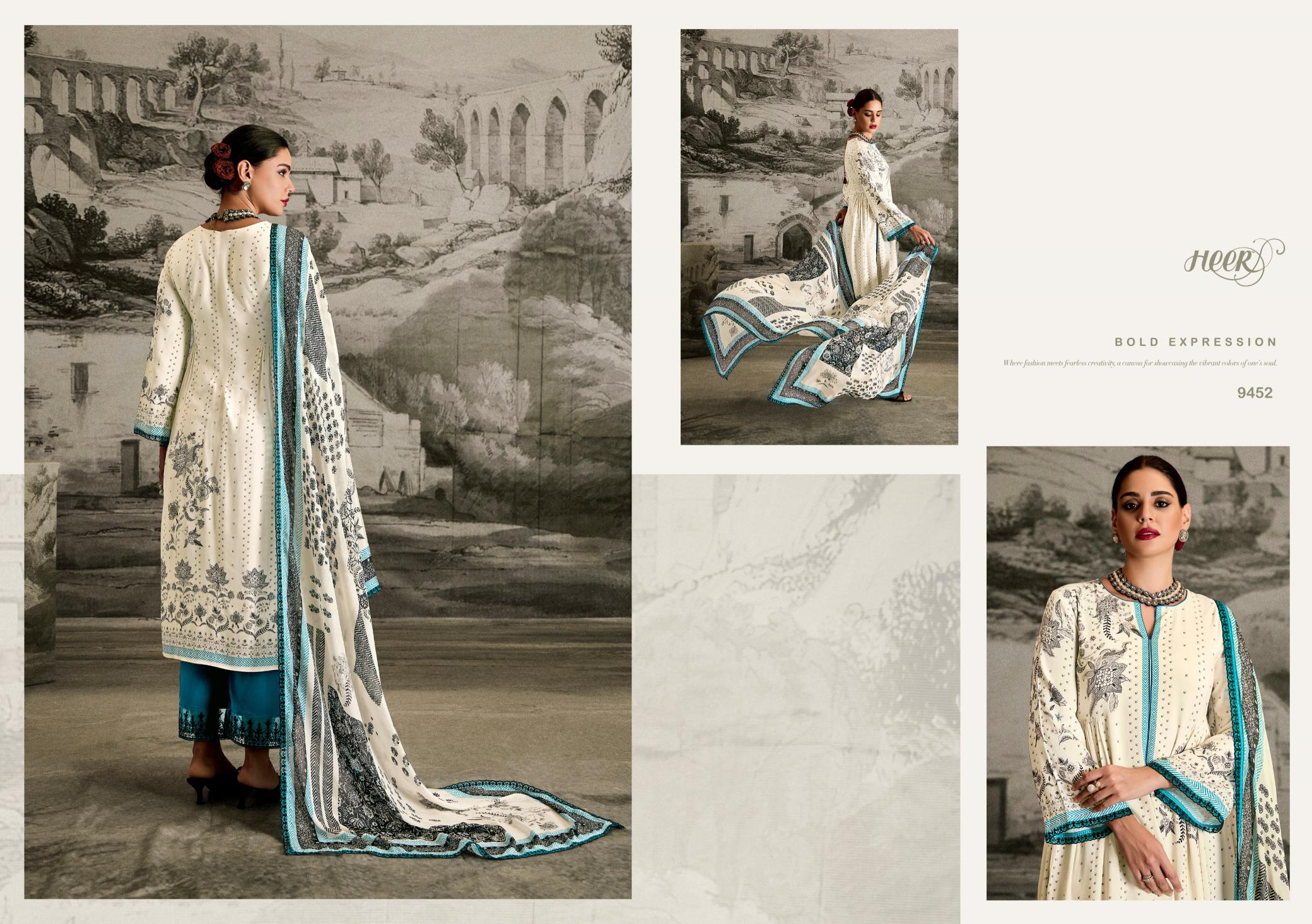 Kimora Heer Ishqa Muslin Digital Printed Salwar Suits Wholesale Catalog