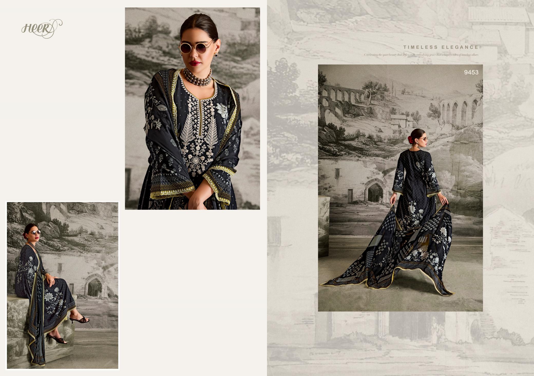 Kimora Heer Ishqa Muslin Digital Printed Salwar Suits Wholesale Catalog