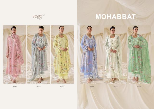 Kimora Heer Mohabbat Muslin Digital Printed Salwar Suits Wholesale Catalog