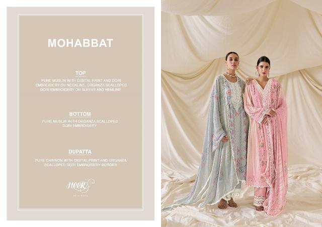 Kimora Heer Mohabbat Muslin Digital Printed Salwar Suits Wholesale Catalog