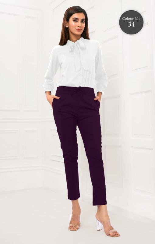 Larqi Stretch Pants Cotton Comfort Bottom Wear Wholesale Catalog