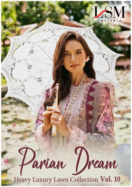 LSM Parian Dream Vol-10 – Karachi Dress Material - Wholesale Catalog