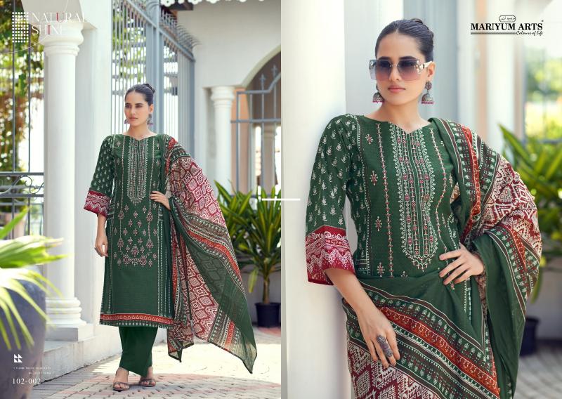 Mariyum Habiba Cotton Printed Dress Material Wholesale catalog