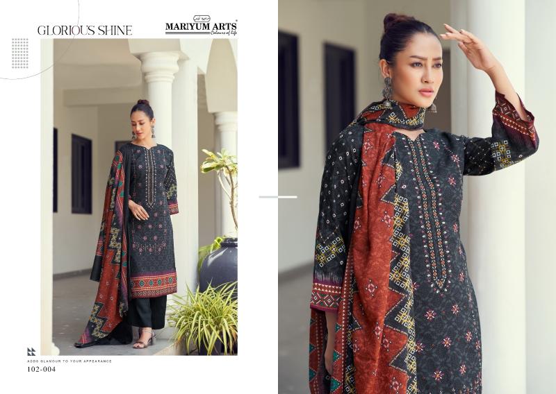Mariyum Habiba Cotton Printed Dress Material Wholesale catalog