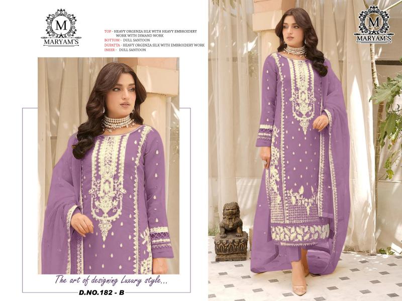 Maryams 182 Embroidered Salwar Kameez Wholesale Catalog