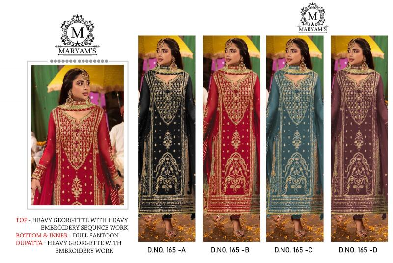 Maryams 183 Georgette Salwar Kameez Wholesale Catalog