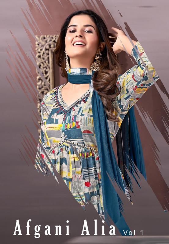 MOKSH INTERNATIONAL Afgani Alia Vol- 1 Kurti Wholesale catalog