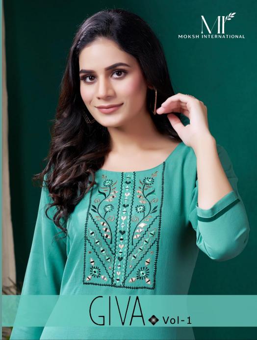 Moksh International Giva Vol 1 hsn code for india cotton Kurties Wholesale Catalog