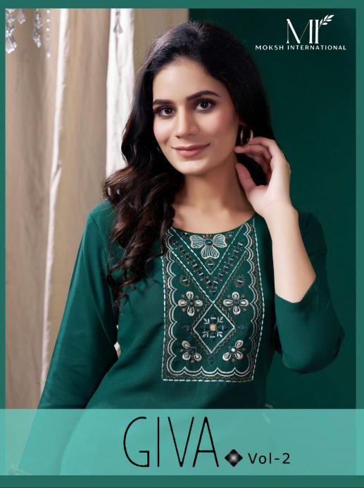 Moksh International Giva Vol 2 pocket kurti women online india Wholesale Catalog