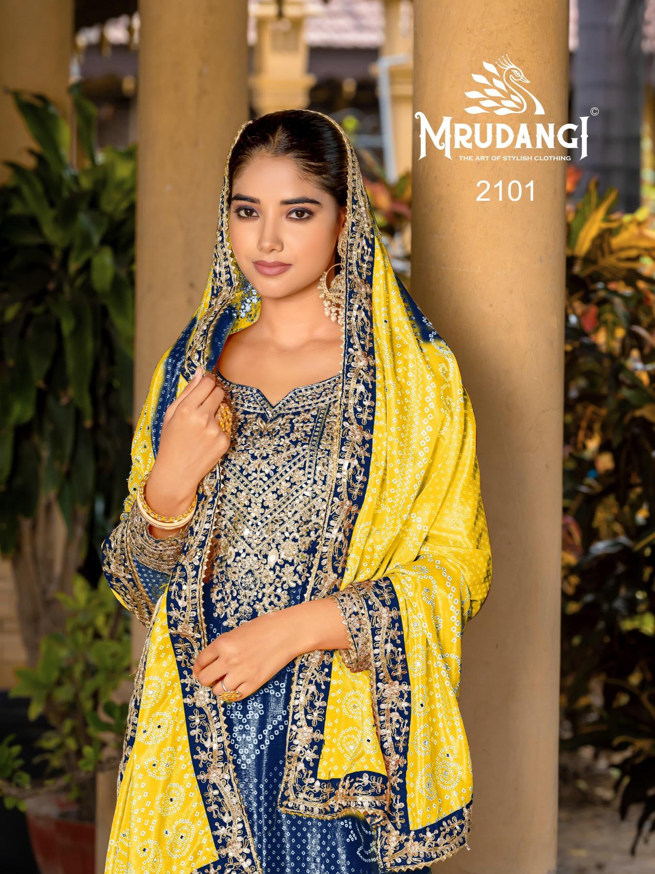 Mrudangi Ishani 2097 Digital Printed Salwar Kameez Wholesale Catalog