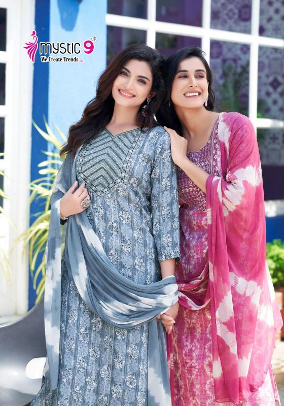 Mystic 9 Meera Vol 1 Rayon Kurti Wholesale Catalog