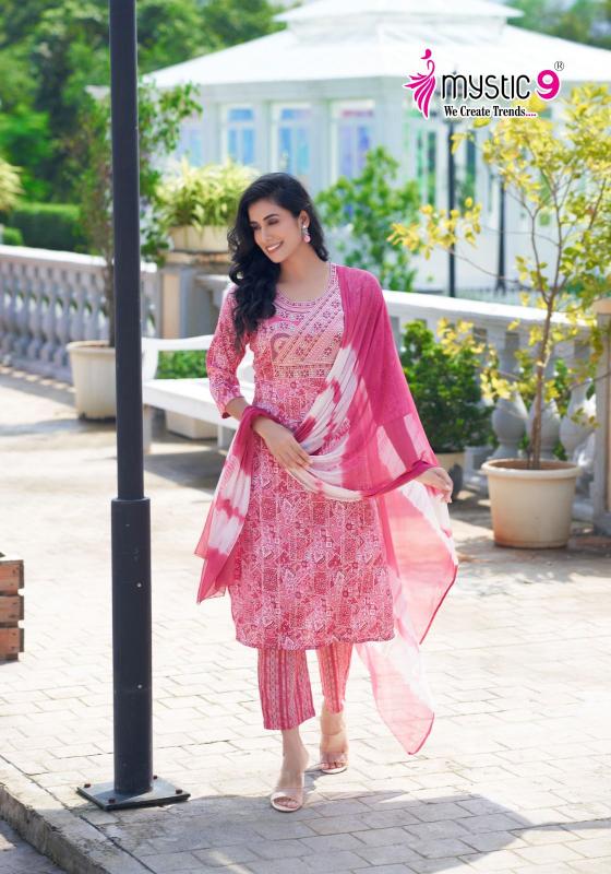 Mystic 9 Meera Vol 1 Rayon Kurti Wholesale Catalog