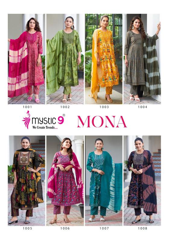 Mystic 9 Mona Vol 1 Blue Silk Kurti For Women Online India Wholesale Catalog