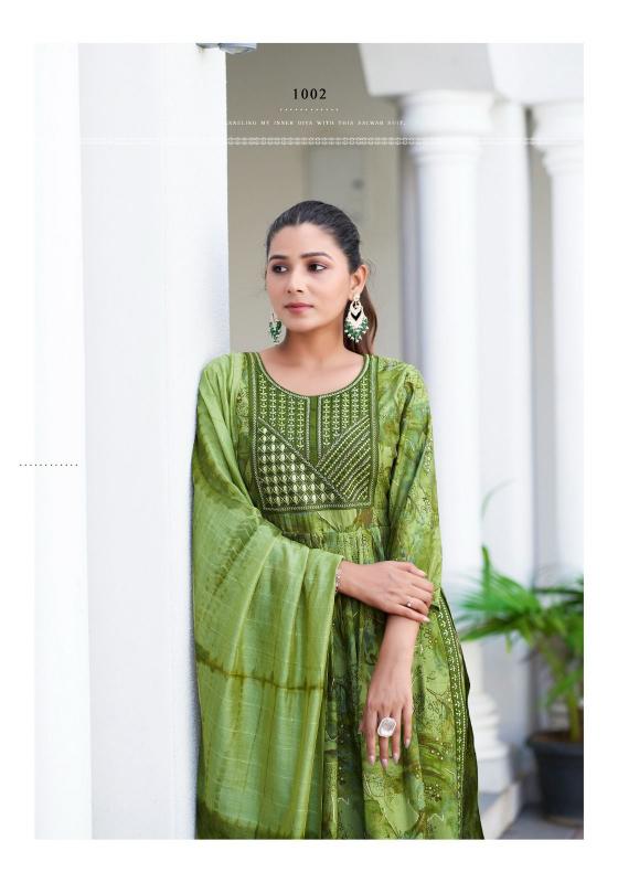 Mystic 9 Mona Vol 1 Blue Silk Kurti For Women Online India Wholesale Catalog