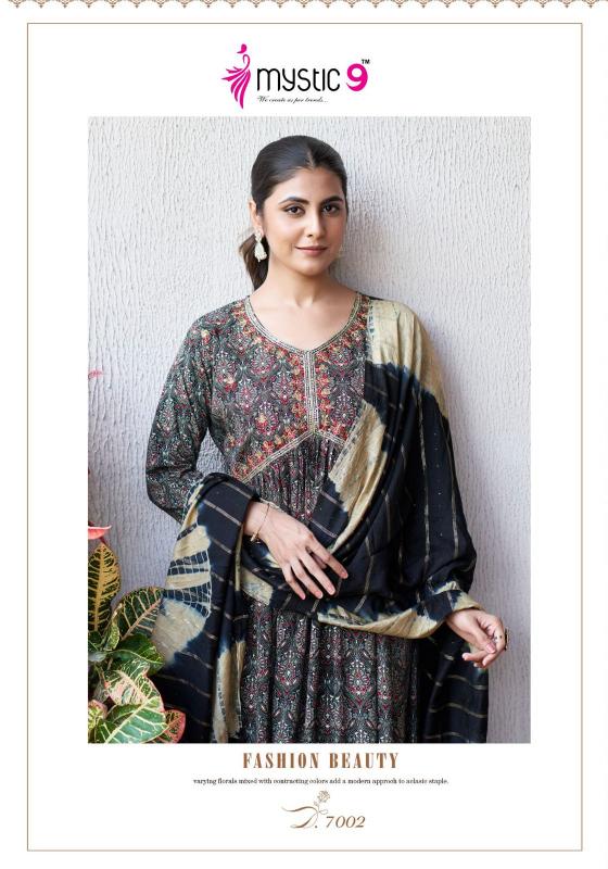 MYSTIC 9 POOJA Vol 7 Kurti xxl Size Royal Blue Wholesale Catalog
