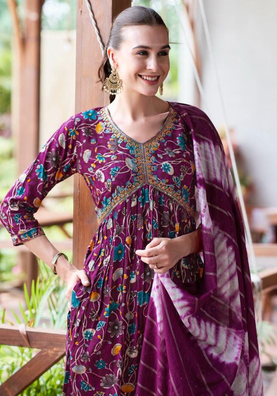 MYSTIC 9 POOJA Vol 7 Kurti xxl Size Royal Blue Wholesale Catalog