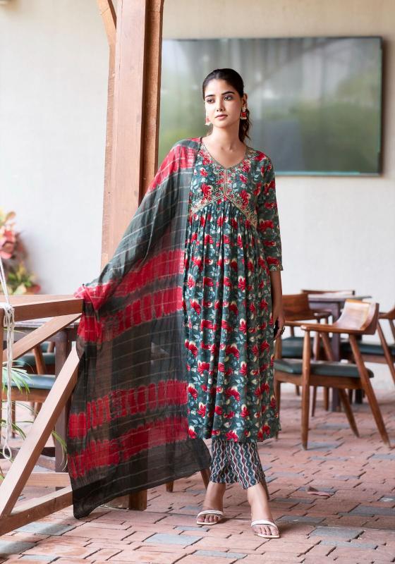 MYSTIC 9 POOJA Vol 7 Kurti xxl Size Royal Blue Wholesale Catalog