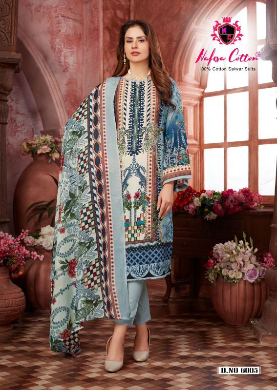 Nafisa Andaaz Vol 6 Cotton Dress Material Wholesale Catalog