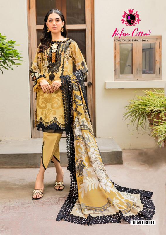 Nafisa Andaaz Vol 6 Cotton Dress Material Wholesale Catalog