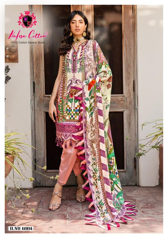Nafisa Andaaz Vol 6 Cotton Dress Material Wholesale Catalog