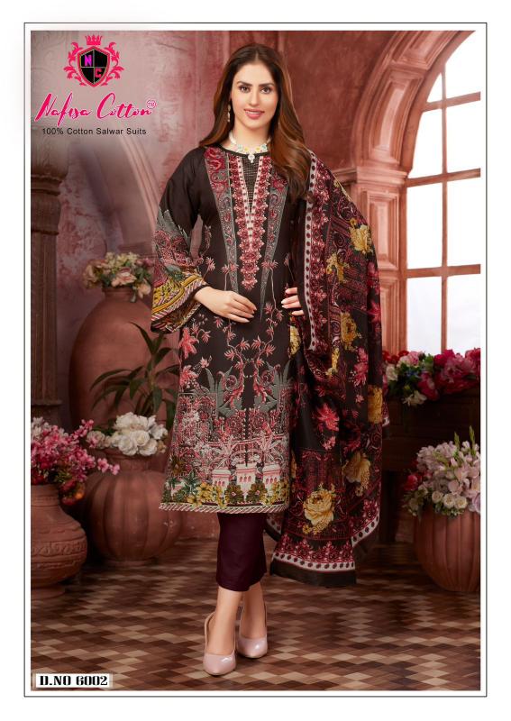 Nafisa Andaaz Vol 6 Cotton Dress Material Wholesale Catalog