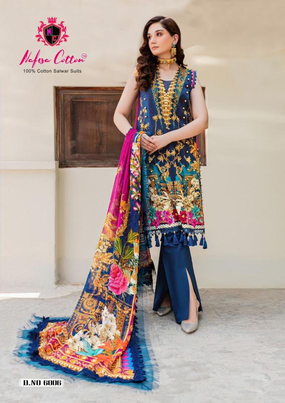 Nafisa Andaaz Vol 6 Cotton Dress Material Wholesale Catalog