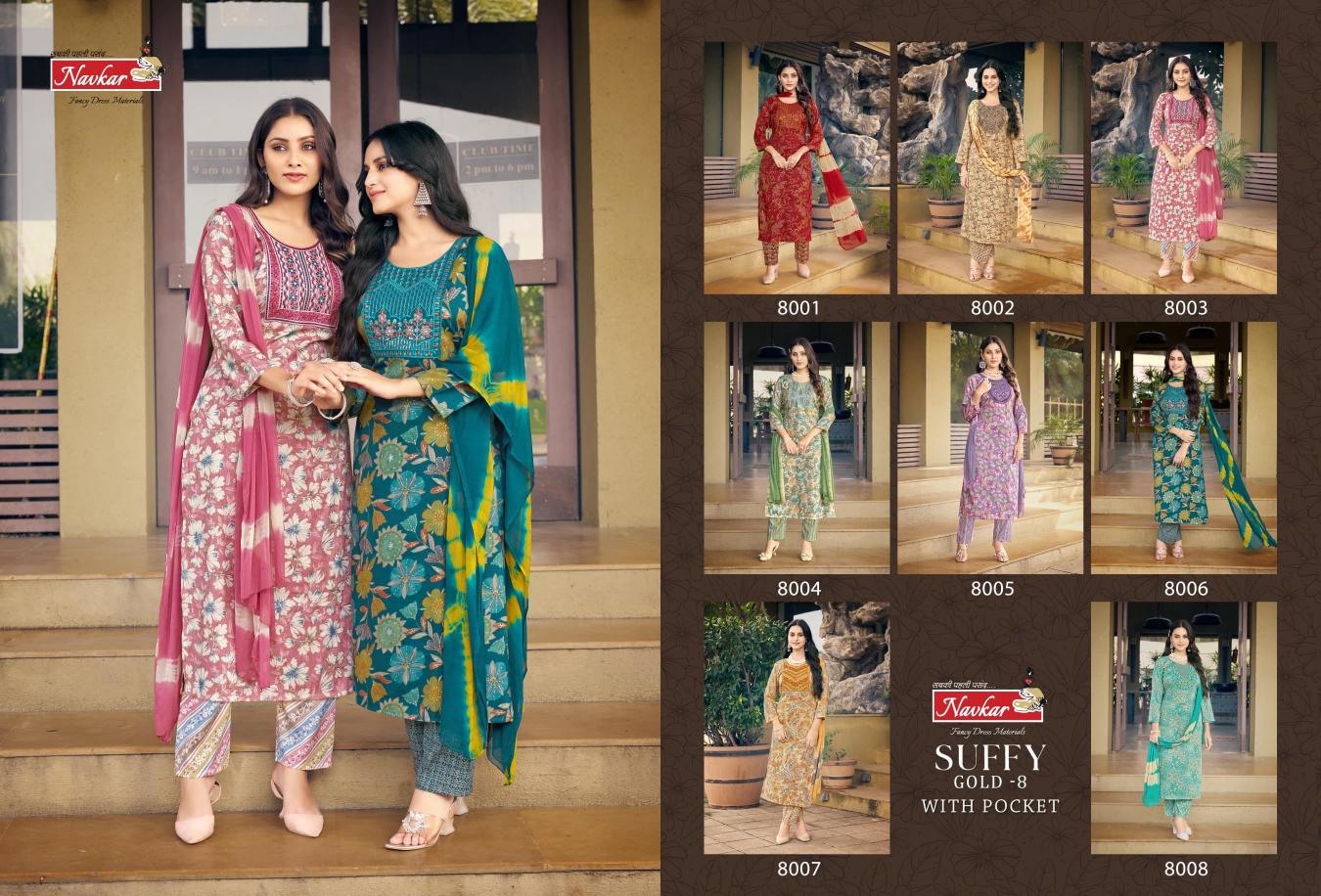 NAVKAR SUFFY GOLD Vol 8 Online Kurti Sale India Wholesale Catalog