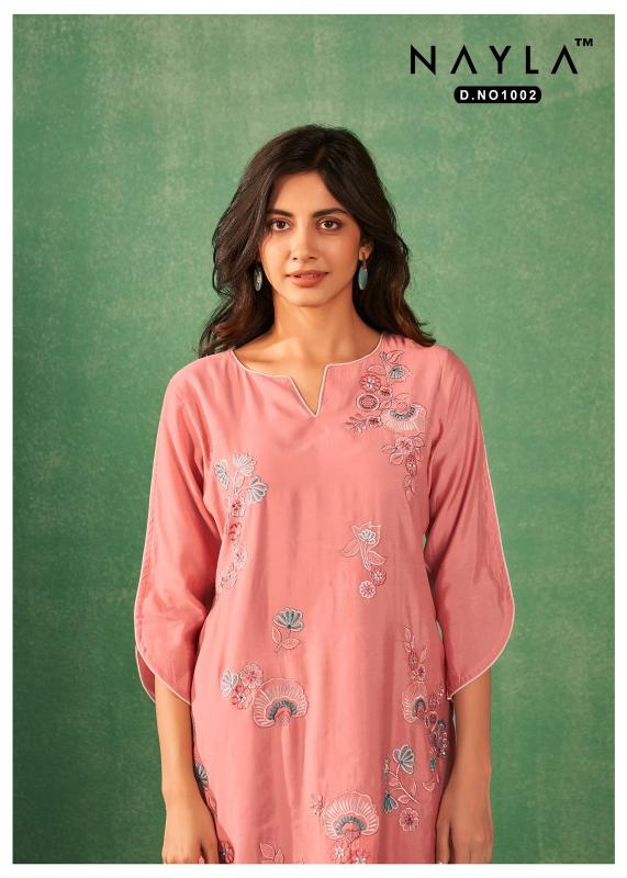 Nayla Qurbat Viscose silk kurtis online india Wholesale Catalog