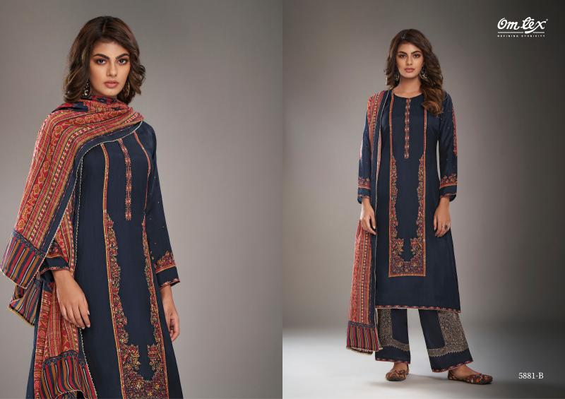 OMTEX MELODY Silk Digital Printed Salwar Kameez Wholesale Catalog