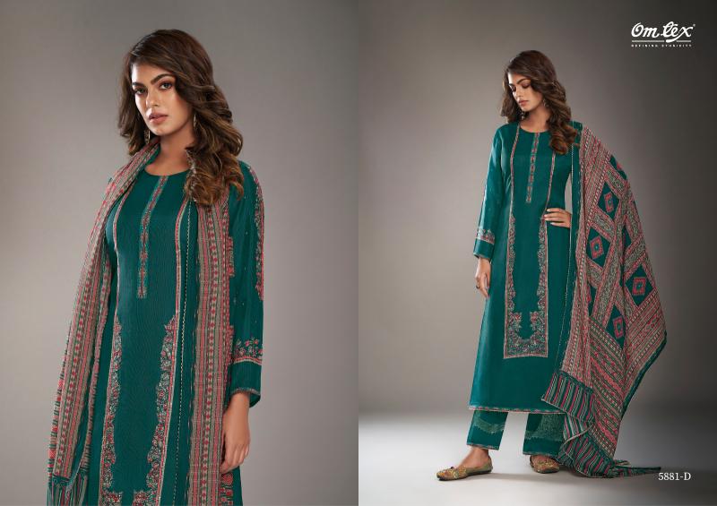 OMTEX MELODY Silk Digital Printed Salwar Kameez Wholesale Catalog