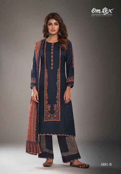 OMTEX MELODY Silk Digital Printed Salwar Kameez Wholesale Catalog
