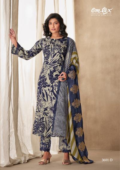 OMTEX Rehenuma Muslin Digital Printed Salwar Suits Wholesale Catalog