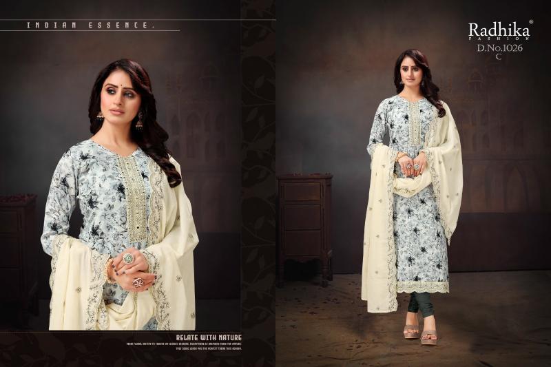Radhika Azara Ruhani Cotton Printed Dress Material Wholesale Catalog