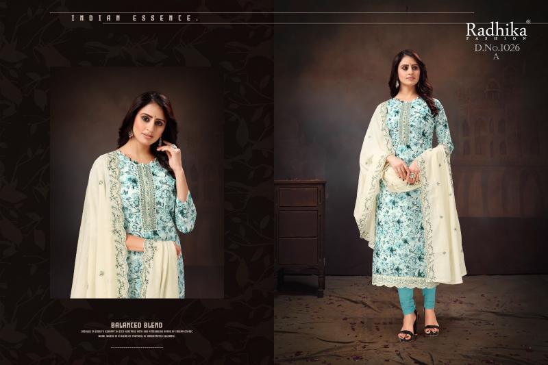 Radhika Azara Ruhani Cotton Printed Dress Material Wholesale Catalog