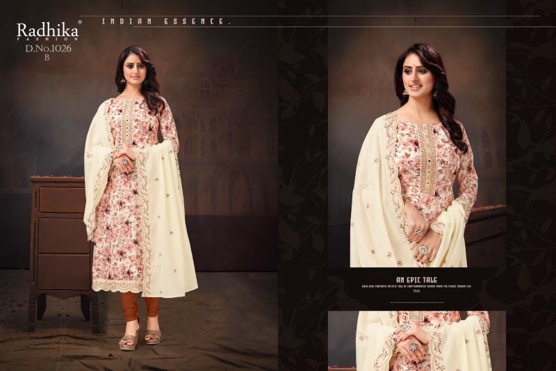 Radhika Azara Ruhani Cotton Printed Dress Material Wholesale Catalog