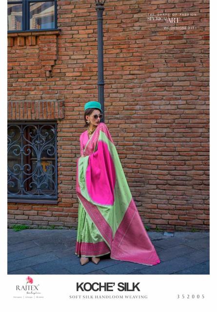 Rajtex Koche Silk Handloom Weaving Saree Wholesale Catalog