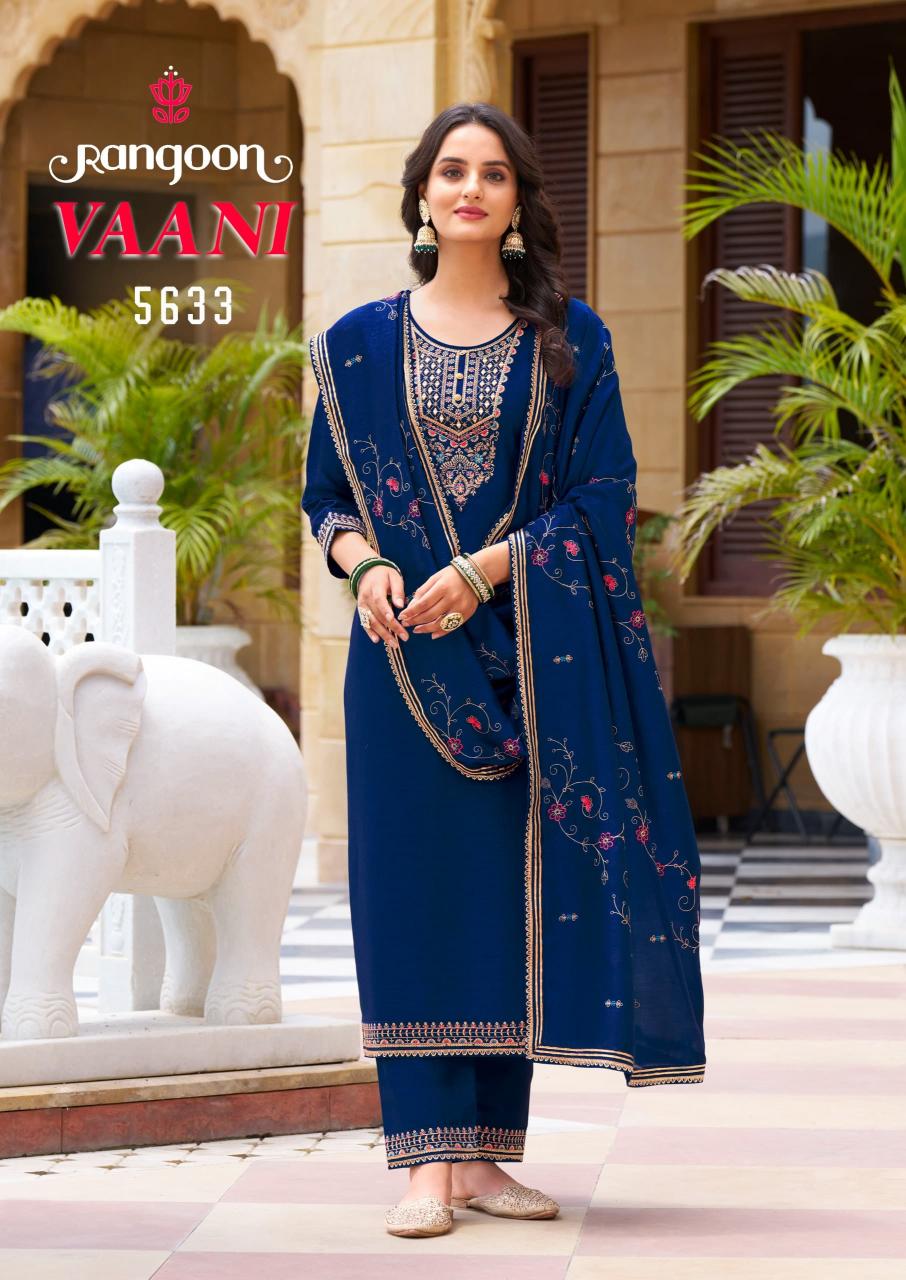 Rangoon Vaani Embroidered Kurti Wholesale Catalog