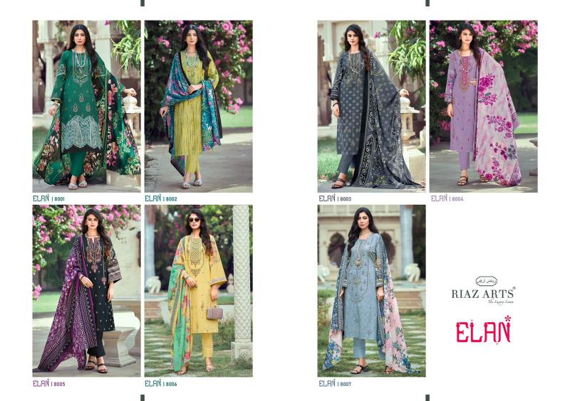 Riaz Arts Elan Pakistani Lawn Suits Wholesale Catalog