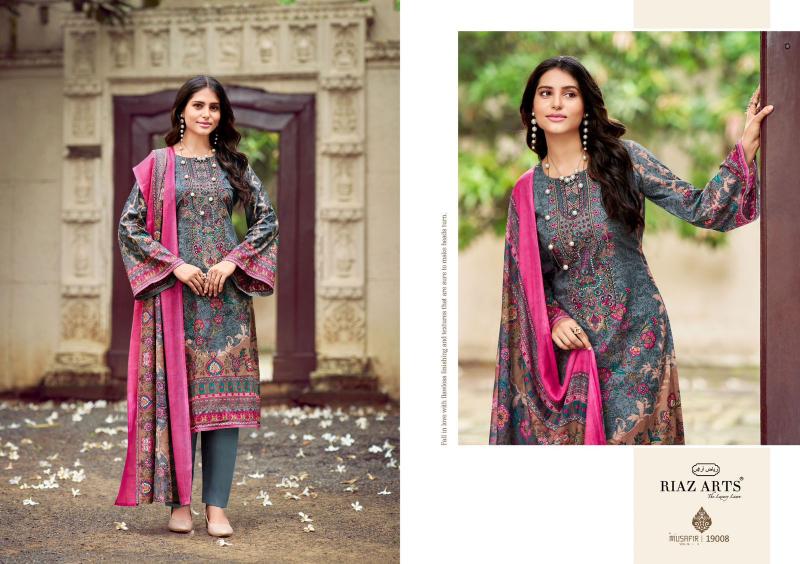 Riaz Arts Musafir Vol 14 Lawn Digital Printed Dress Material Wholesale Catalog