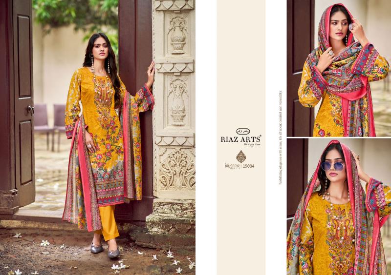Riaz Arts Musafir Vol 14 Lawn Digital Printed Dress Material Wholesale Catalog