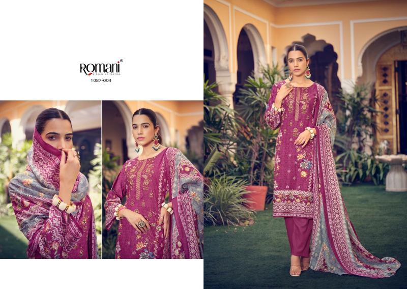 Romani Aarzu Vol 4 Soft Cotton Dress Material Wholesale Catalog
