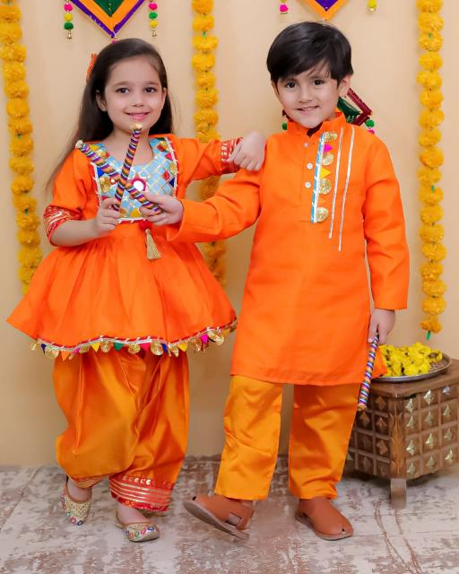 Sabella Kids Dandiya Sibbling Kurti Wholesale Catalog