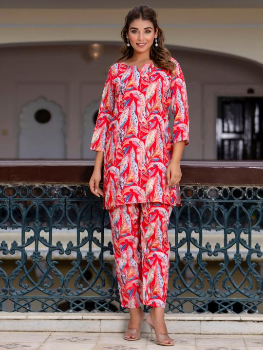 Sabella Reyon Blend Ethnic Co Ord Set Wholesale Catalog