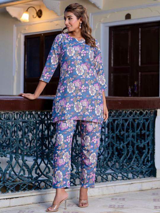 Sabella Reyon Blend Ethnic Co Ord Set Wholesale Catalog