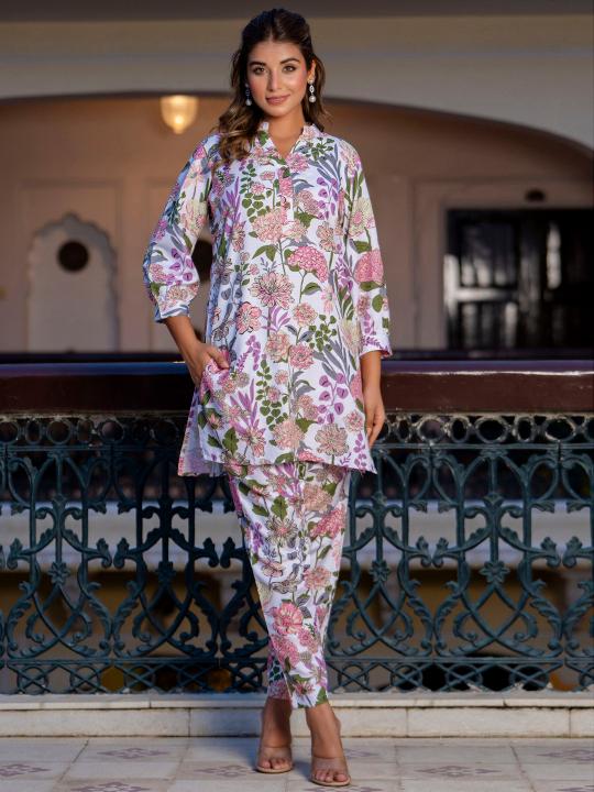 Sabella Reyon Blend Ethnic Co Ord Set Wholesale Catalog