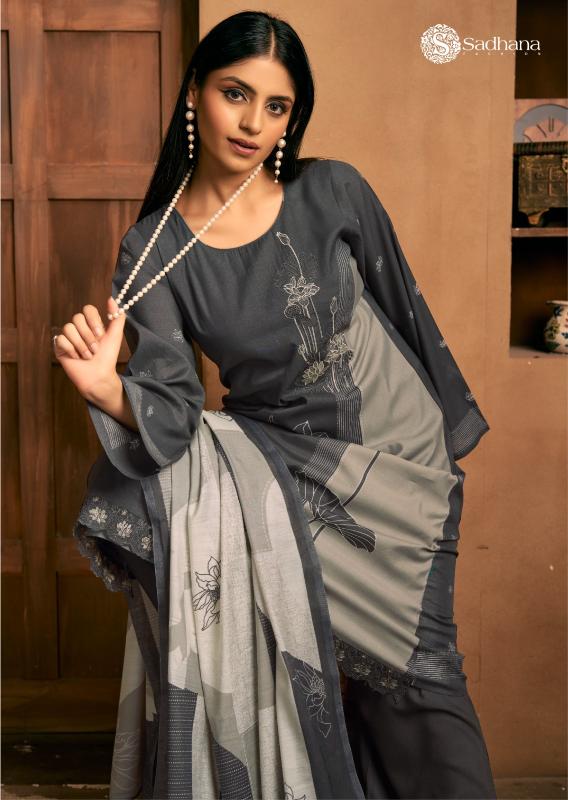 SADHANA FASHION THE PORTRAIT Musline Silk Digital print Salwar Kameez Wholesale Catalog