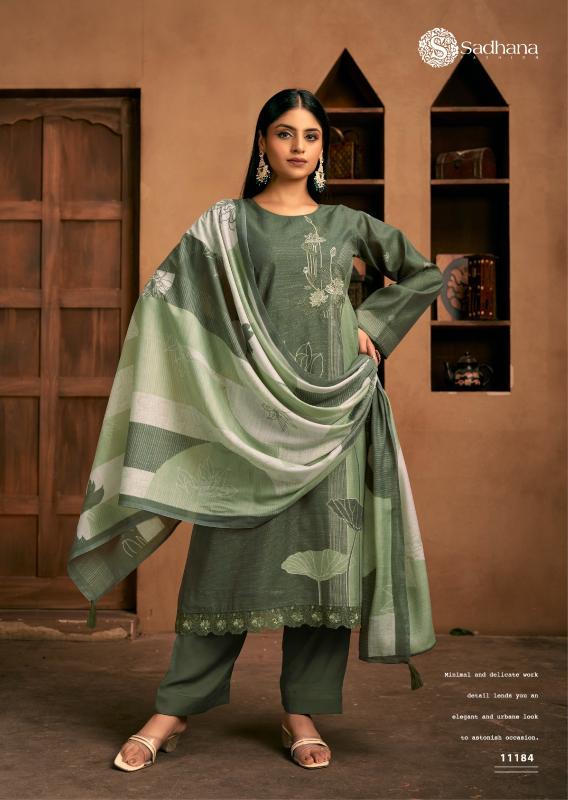 SADHANA FASHION THE PORTRAIT Musline Silk Digital print Salwar Kameez Wholesale Catalog