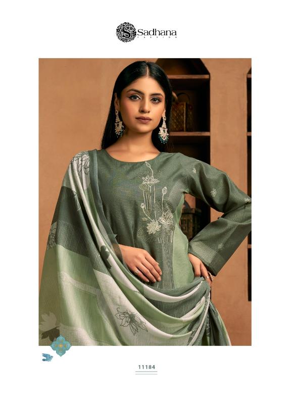 SADHANA FASHION THE PORTRAIT Musline Silk Digital print Salwar Kameez Wholesale Catalog