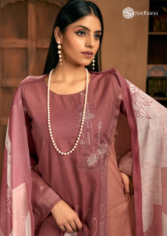 SADHANA FASHION THE PORTRAIT Musline Silk Digital print Salwar Kameez Wholesale Catalog